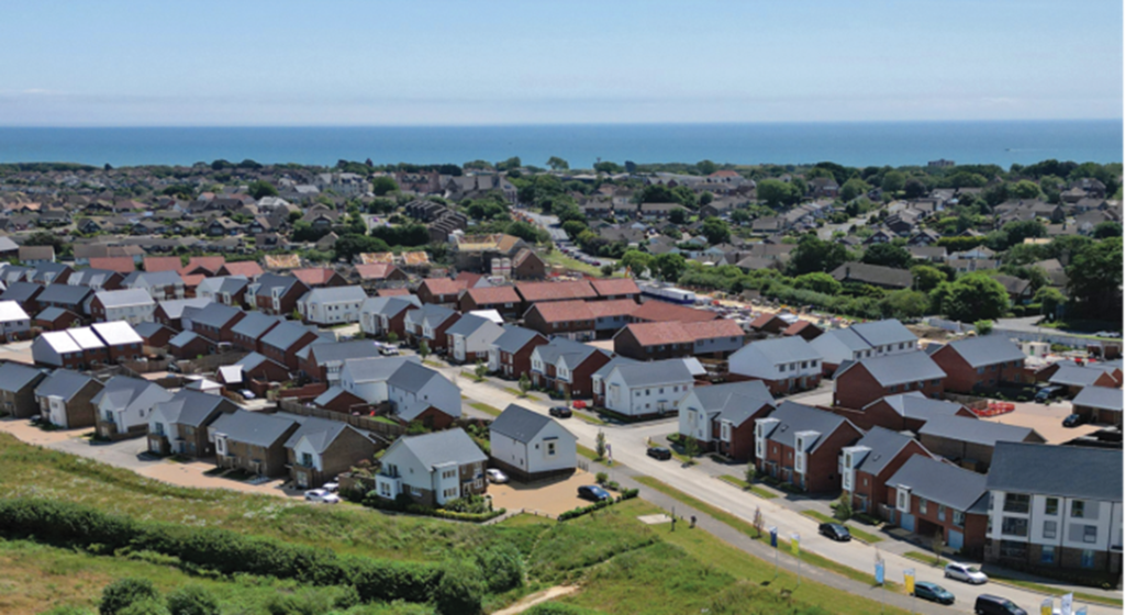 A street of Brookbanks residential houses