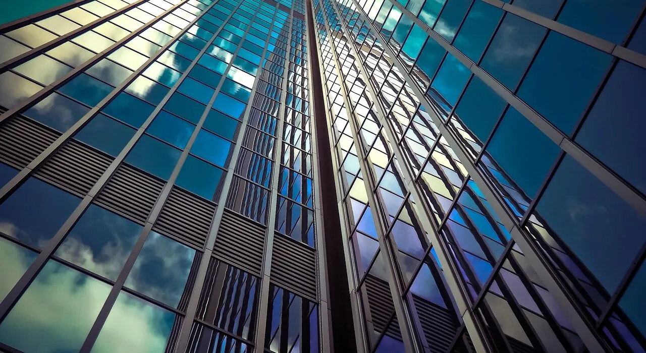 architecture, skyscraper, glass facades, modern, facade, sky, building, düsseldorf, city, nature, modern architecture, glass, modern building, glass front, windows, glass windows, reflection, exterior, perspective, office building, urban, high, downtown, low angle shot, structure, mirroring