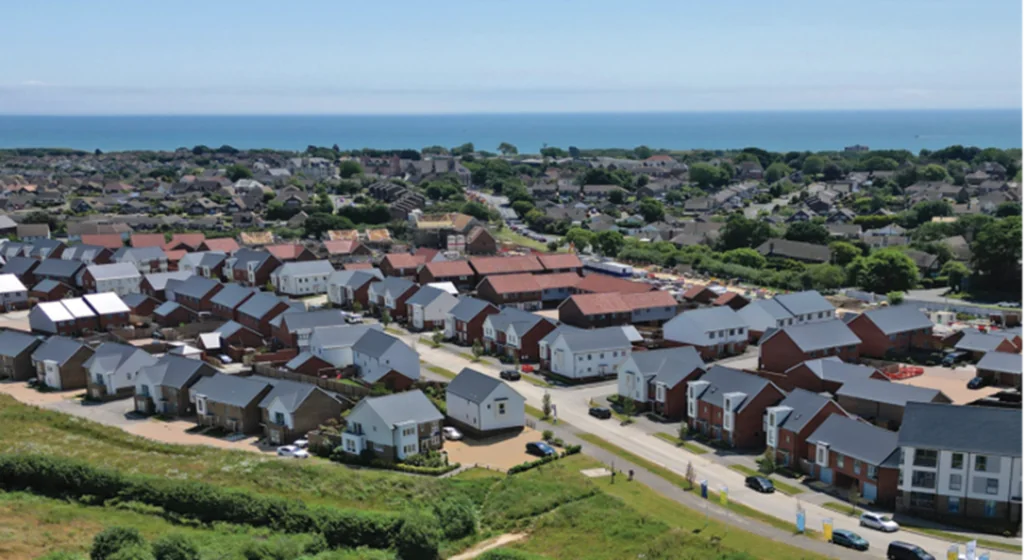 A street of Brookbanks residential houses