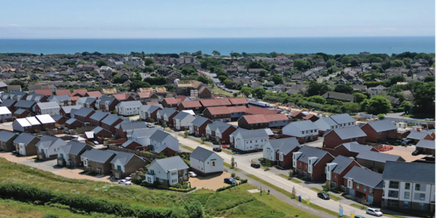 A street of Brookbanks residential houses